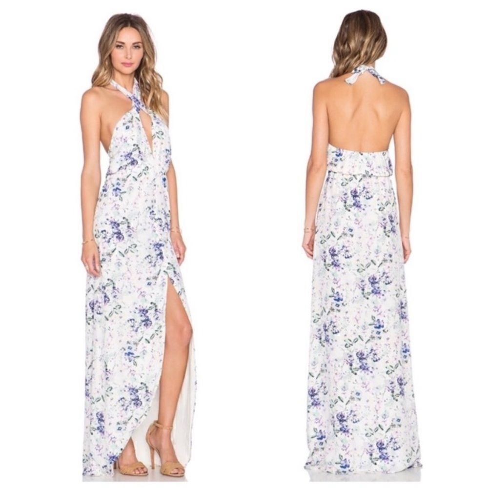 Helena Quinn Revolve Mariella Maxi Dress in Soft Floral Print